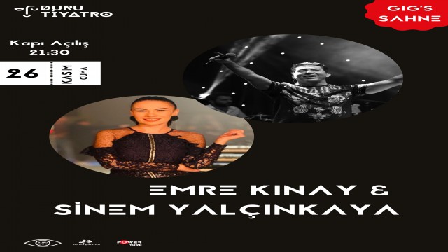 EMRE KINAY ve SİNEM YALÇINKAYA’DAN EĞLENCELİ BİR KONSER