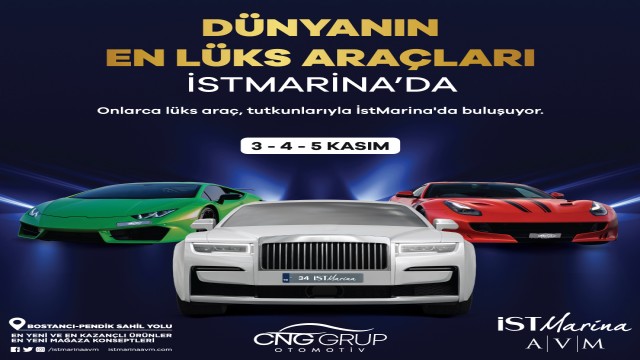 İstMarina AVM milyon dolarlık otomobillere ev sahipliği yapacak