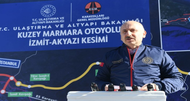 Karaismailoğlu: Marmara Otoyolu Altın Bir Kolye