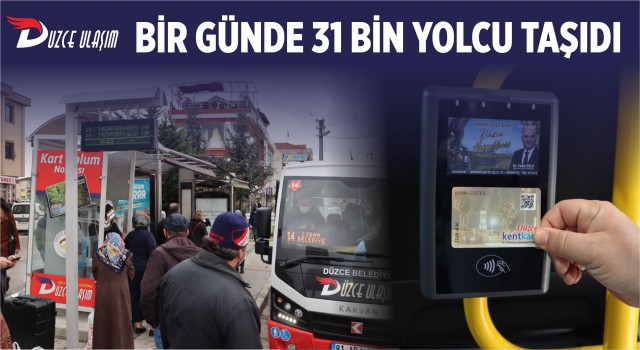 Düzce'de Toplu Ulaşıma Yoğun Talep