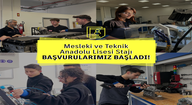 Mercedes-Benz Türk’te Mesleki ve Teknik Anadolu Lisesi Staj Başvuruları Başladı