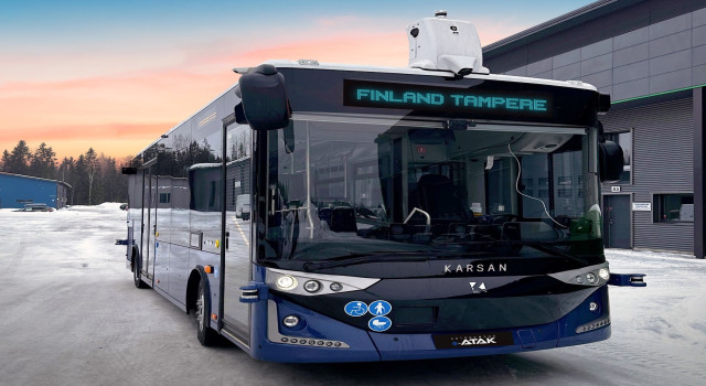 Karsan Otonom e-ATAK Finlandiya’nın da İlk Sürücüsüz Elektrikli Otobüsü