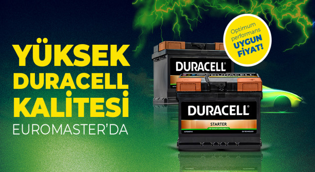 Euromaster’ın Geniş Servis Ağında Duracell Akü Satışı Başladı