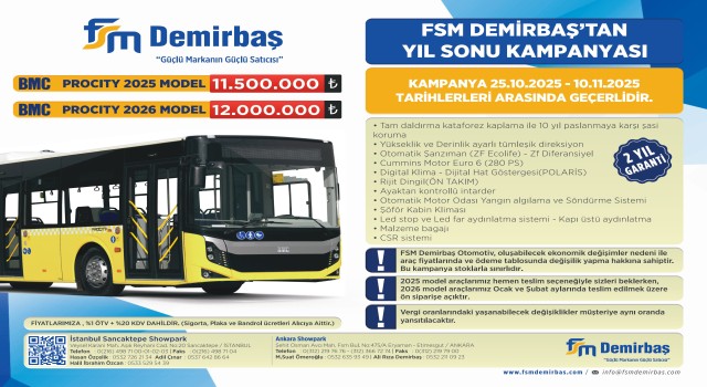 FSM Demirbaş’tan Yıl Sonuna Özel BMC Procity Kampanyası