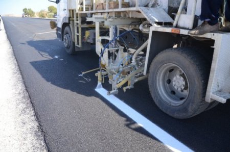 Başkentte 12 Bin Kilometrelik Yol Çizgisi