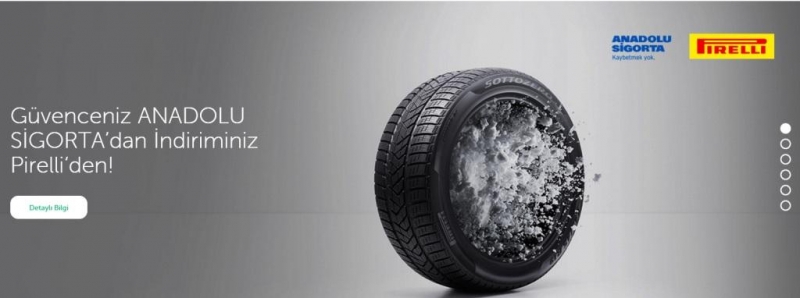 PIRELLI\'DEN ANADOLU SİGORTA POLİÇE SAHİPLERİNE ÖZEL KAMPANYA