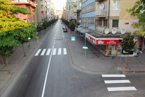 Balıkesir&#8217;de Şehiriçi Yol çizgileri Yenileniyor