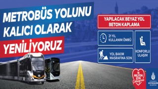 Metrobüs Yolu Yenileniyor