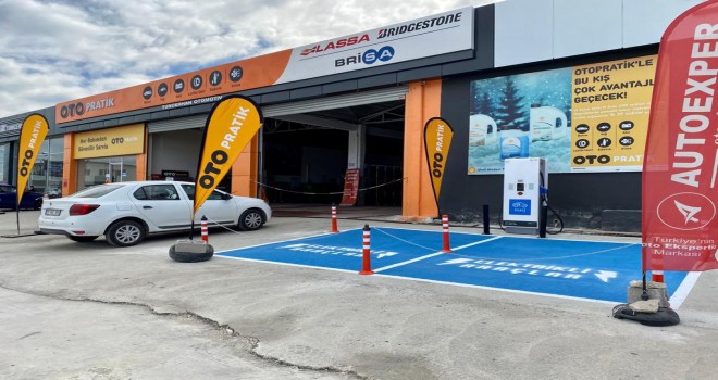 Brisa, Denizli’deki Otopratik Mağazısında Hızlı Eşarj İstasyonu Açtı