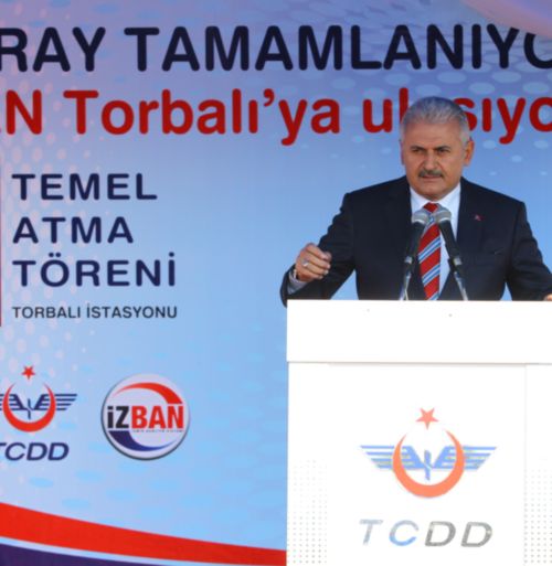 Egeray&#8217;ın Cumaovası-Torbalı Demiryolu Temeli Atıldı