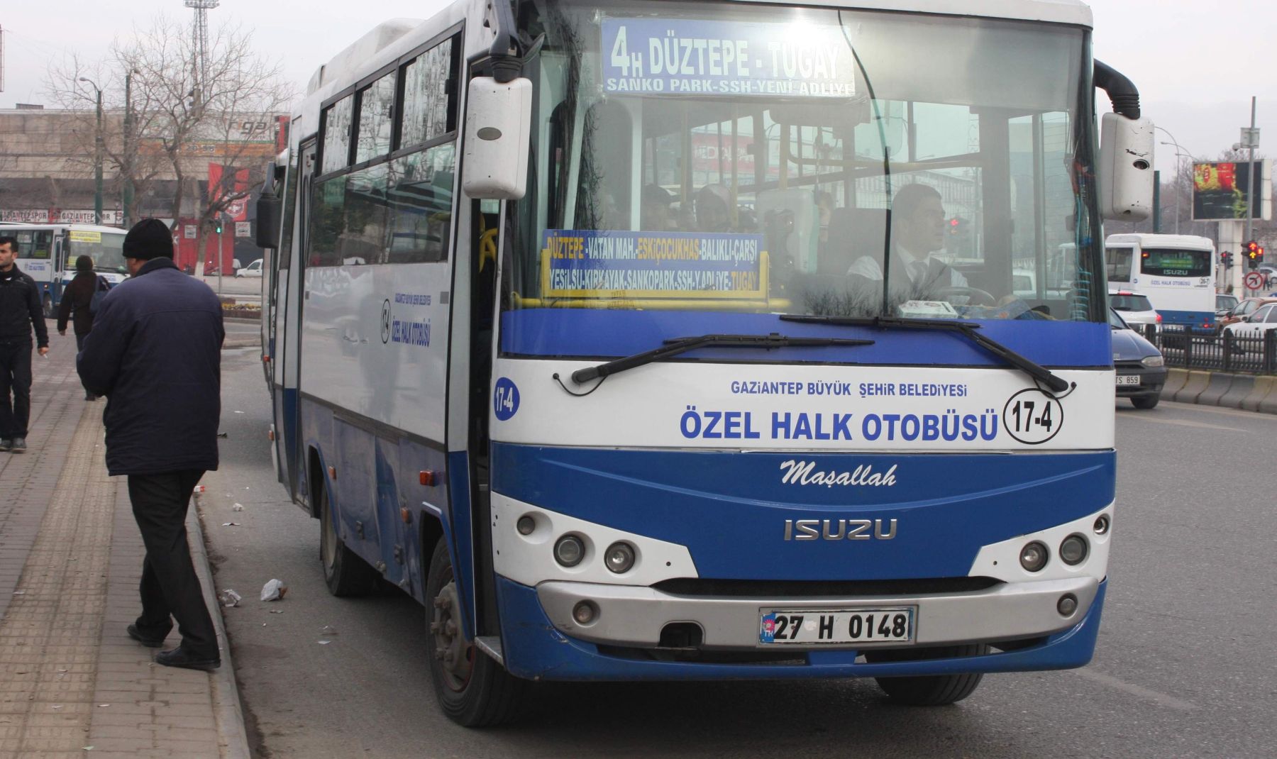 Gaziantepte Toplu taşıma Şoförlerine Örnek Uygulama