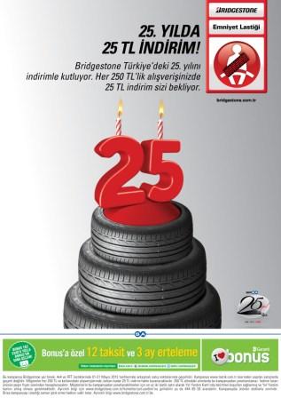 Bridgestone'un Türkiye'deki 25. Yılına Özel Kampanya