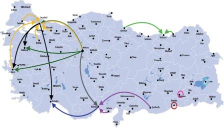 Tatilcilerin Ramazan Bayramı Seyahat Haritası