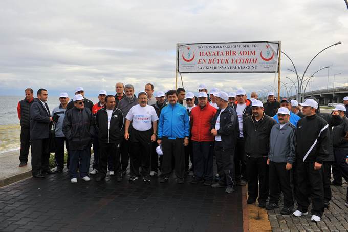 Trabzon'da Dünya Yürüyüş Günü Kutlandı