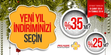 Pegasus Yeni Yılı %35e Varan İndirimle Karşılıyor