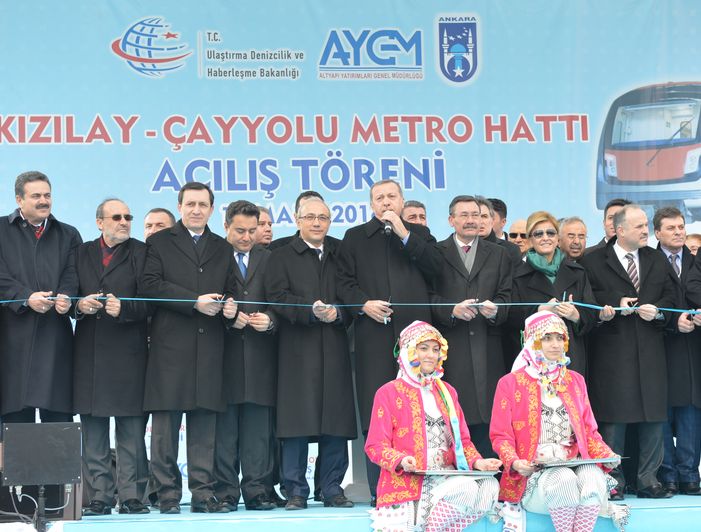 Kızılay-Çayyolu Metro Hattı Açıldı