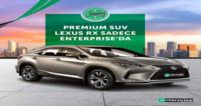 Premium Lexus RX’ler Sadece Enterprise’da