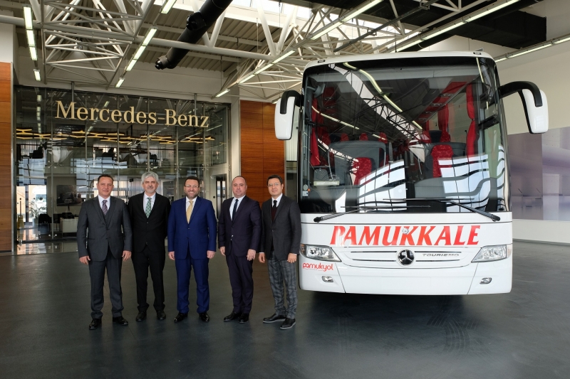 PAMUKKALE TURİZM FİLOSUNA 7 MERCEDES-BENZ TOURİSMO KATTI 