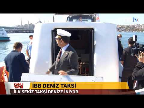 İBB Deniz Taksi suya iniyor.